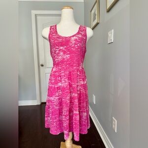 BAYO Pink Sleeveless Fit and Flare Jersey Dress - Large